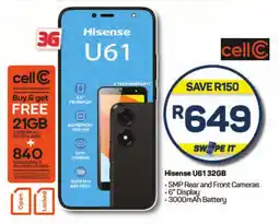 Pick n Pay Hypermarket Hisense U61 32GB offer