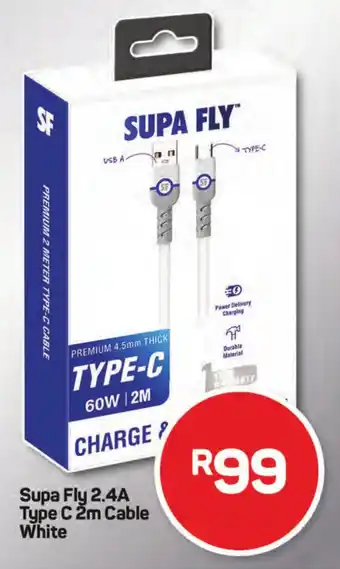 Pick n Pay Hypermarket Supa Fly 2.4A Type C 2m Cable offer