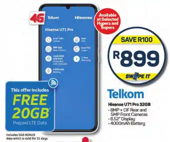 Pick n Pay Hypermarket Hisense U71 Pro 32GB offer