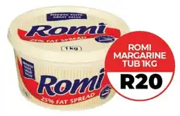 1UP Romi margarine tub offer