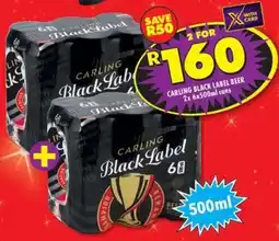 Shoprite Liquor Carling black label beer cans offer