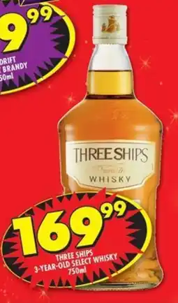 Shoprite Liquor Three ships 3-year-old select whisky offer