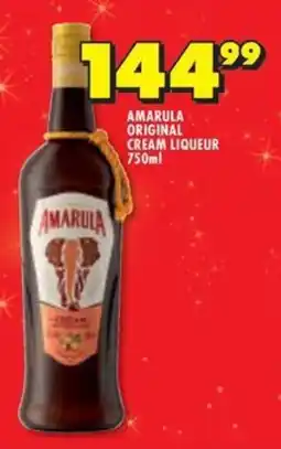 Shoprite Liquor Amarula original cream liqueur offer