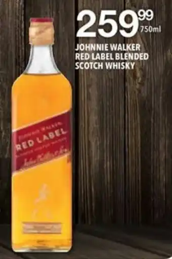 Shoprite Liquor Johnnie walker red label blended scotch whisky offer