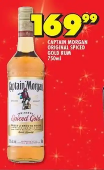 Shoprite Liquor Captain morgan original spiced gold rum offer