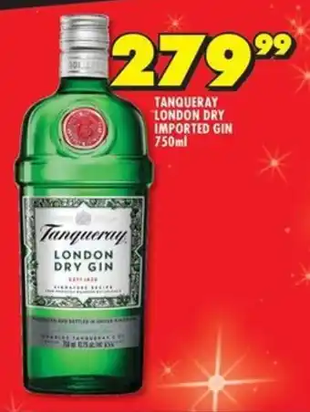 Shoprite Liquor Tanqueray london dry imported gin offer