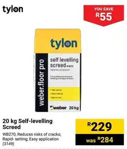 Builders Warehouse Tylon Self-levelling Screed offer