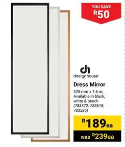 Builders Warehouse Designhouse Dress Mirror offer