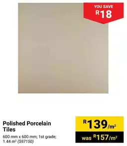 Builders Warehouse Polished Porcelain Tiles offer