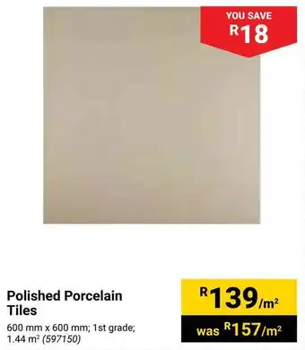 Builders Warehouse Polished Porcelain Tiles offer