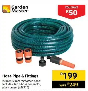 Builders Warehouse Garden Master Hose Pipe & Fittings offer