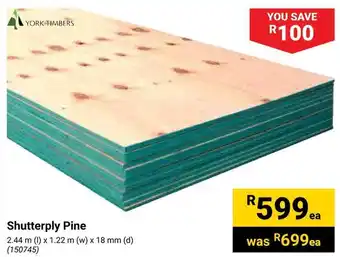 Builders Warehouse Shutterply Pine offer