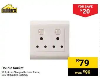 Builders Warehouse Double Socket offer