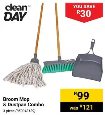 Builders Warehouse Broom Mop & Dustpan Combo offer