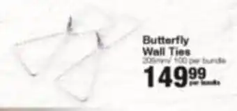 Build It Butterfly Wall Ties offer