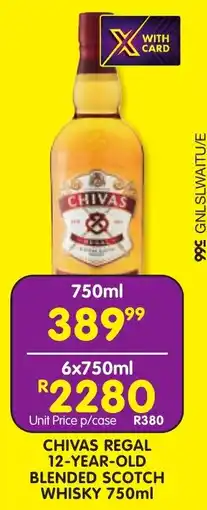 Shoprite Liquor Chivas regal 12-year-old blended scotch whisky offer