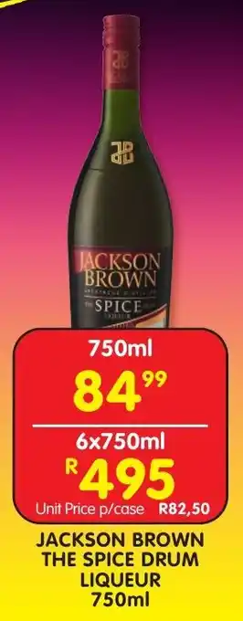 Shoprite Liquor Jackson brown the spice drum liqueur offer