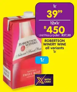 Shoprite Liquor Robertson winery wine all variants offer