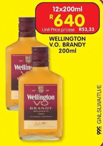 Shoprite Liquor Wellington v.o. brandy offer