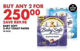 Woolworths Baby soft 2-ply toilet paper offer