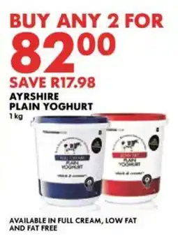 Woolworths Ayrshire plain yoghurt offer