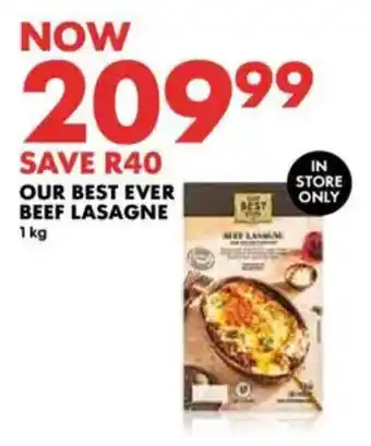 Woolworths Our best ever beef lasagne offer