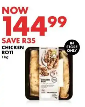 Woolworths Chicken roti offer