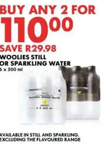 Woolworths Woolies still or sparkling water offer