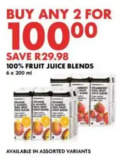 Woolworths 100% fruit juice blends offer