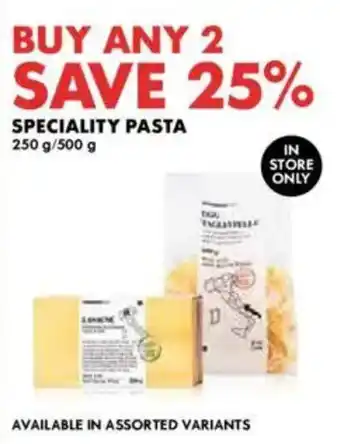 Woolworths Speciality pasta offer