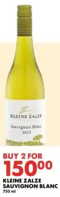 Woolworths Kleine zalze sauvignon blanc offer