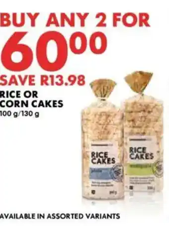 Woolworths Rice or corn cakes offer