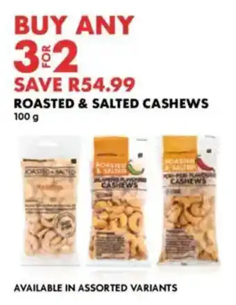 Woolworths Roasted & salted cashews offer