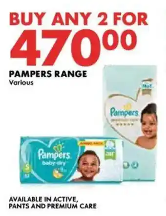 Woolworths Pampers range offer