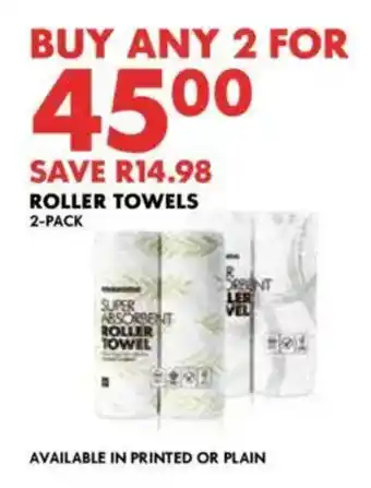 Woolworths Roller towels offer