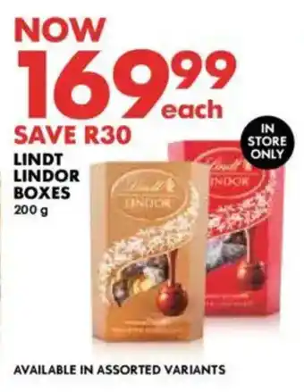 Woolworths Lindt lindor boxes offer