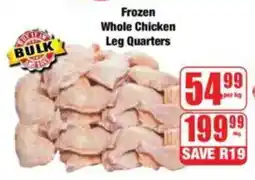 Boxer Frozen Whole Chicken Leg Quarters offer