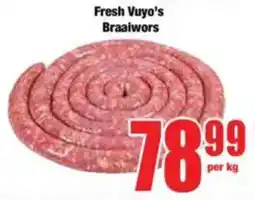 Boxer Fresh Vuyo's Braaiwors offer