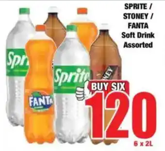 Boxer SPRITE/ STONEY/ FANTA Soft Drink Assorted offer