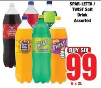 Boxer SPAR-LETTA/ TWIST Soft Drink Assorted offer