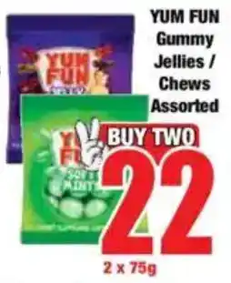 Boxer YUM FUN Gummy Jellies/ Chews Assorted offer