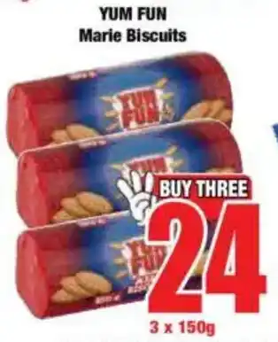 Boxer YUM FUN Marie Biscuits offer