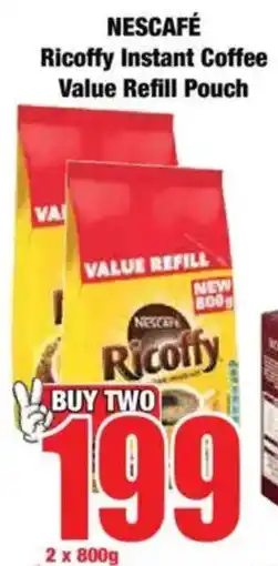 Boxer NESCAFÉ Ricoffy Instant Coffee Value Refill Pouch offer