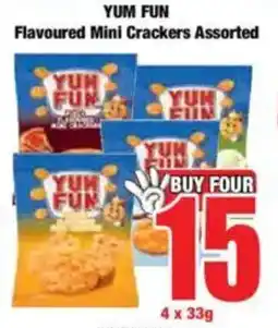 Boxer YUM FUN Flavoured Mini Crackers Assorted offer