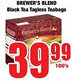 Boxer BREWER'S BLEND Black Tea Tagless Teabags offer