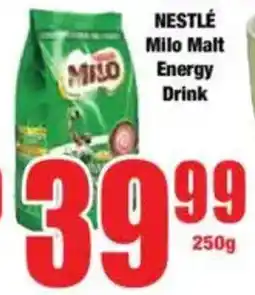 Boxer NESTLÉ Milo Malt Energy Drink offer