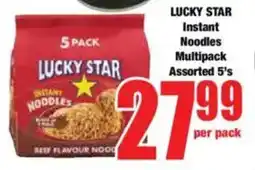 Boxer LUCKY STAR Instant Noodles Multipack Assorted offer