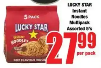 Boxer LUCKY STAR Instant Noodles Multipack Assorted offer