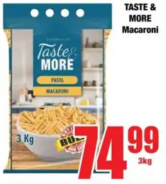 Boxer TASTE & MORE Macaroni offer