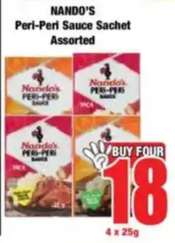 Boxer NANDO'S Peri-Peri Sauce Sachet Assorted offer